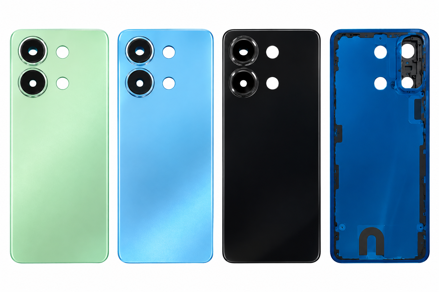 Compatible Replacement for Redmi Note 13 4G Back Panel – Green, Blue & Black
